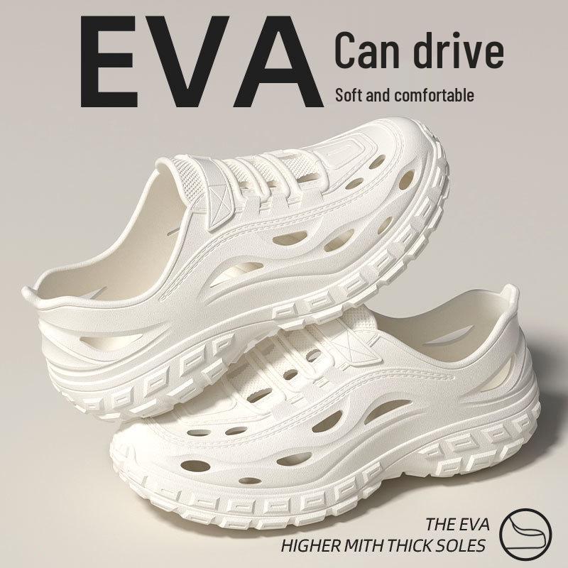 2025 Men's & Women's Non-Slip, Anti-Odor Hole Shoes - Closed-Toe Soft Sole Dual-Use Beach Sandals