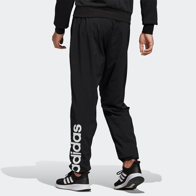 Adidas Pantaloni da allenamento Essential Linear Stanford da uomo Neri DQ3099