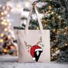 Christmas Letter Print Messenger Bag Student Casual Canvas Bag New