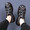 FashionBrand Men Sandals Genuine Leather Men Shoe Cowhide Leather Classic Summer Slides Fashion Outdoor Beach Gladiator Sandals for Men