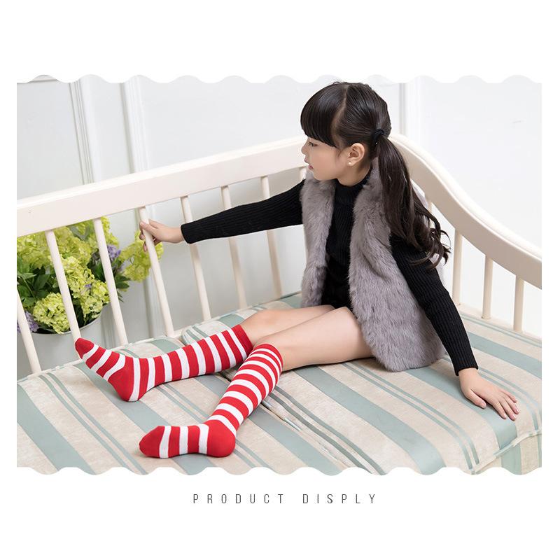 

Kids Knee High Socks Cotton Halloween Long Tube Girls Knee Socks Stripes Old School Harajuku Socks Boys Girls Striped Color Xmas One Size фиолетовый