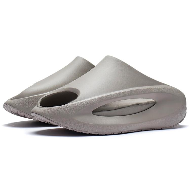 Li Ning Yun You Slay Slip Resistant Abrasion Resistant Slide Slippers Unisex Gray AZST001-3
