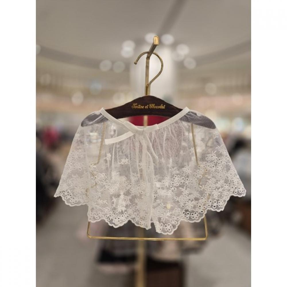 Chocola Lily Lace Scarf Ttommf011 Ivory/FREE