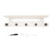 Wall Mount Clothing Rack with Board Hanging Storage Shelf Coat Organizer for Home Entryway Bedroom Bathroom