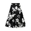 LeafIn Long Floral Elastic Perfect for Everyday or QZ6612 Women's Skirt, Spring/Summer, Print, High-Waisted, Waist, Fluffy, Slimming, A-Line, Wear,