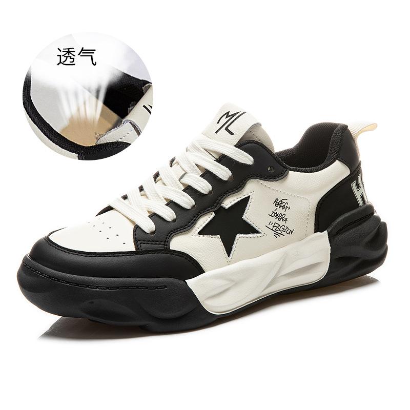 

Dissolved sole leather little white shoes women s 2025 spring new women s platform casual shoes flat shoes women s single shoes 40 чорний