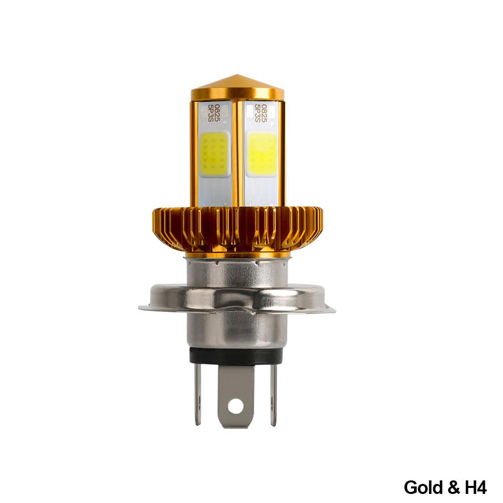 Motorcycle Headlight LED BA20D H6 H4 Bulbs Hi Lo Beam Moto LED Motorbike Headlight Lamp 6000K White 12V 1200LM