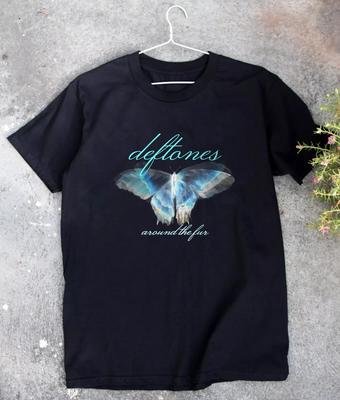 Deftones Around The Fur Papillon Noir T-Shirt Hauts t-shirts Homme Femme Taille S-4XL