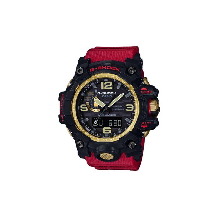 Casio Men's Black G-Shock Land Series Six-Station Radio Multi-Function Solar Quartz Movet Resin Strap Watch Watches Gwg-1000Gb-4Apr