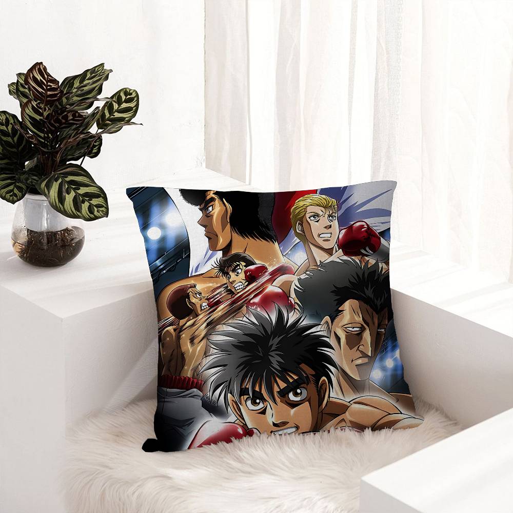 

Hajime No Ippo Anime Office Cushion Pillowcase Car Cushion Cover45X45CM Lumbar Pillowcase Sofa Pillowcover 12x12Inch