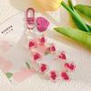 Kreativní barevný akrylový přívěsek na mobil ve tvaru srdce, klíčenka, ozdoba na tašku, řetízek, dekorace na pouzdro na sluchátka, příslušenství na klíče od auta