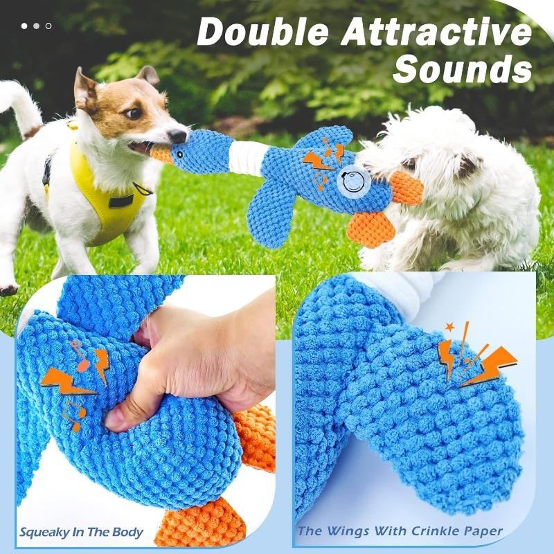 Indestructible Cat Dog Toys for Aggressive Chewers Cats Dogs,Chew Squeak Toy Cats Dogs Interactive Plush Doll Pet Products