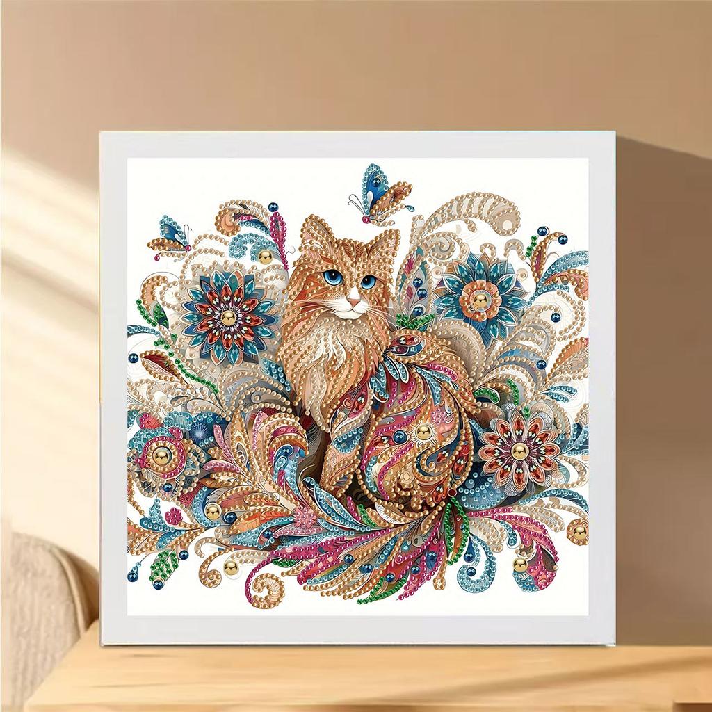 5D Shaped Diamond Painting DIY Framed Decorative Artwork Living Room Display Stand Ornament Home Decor