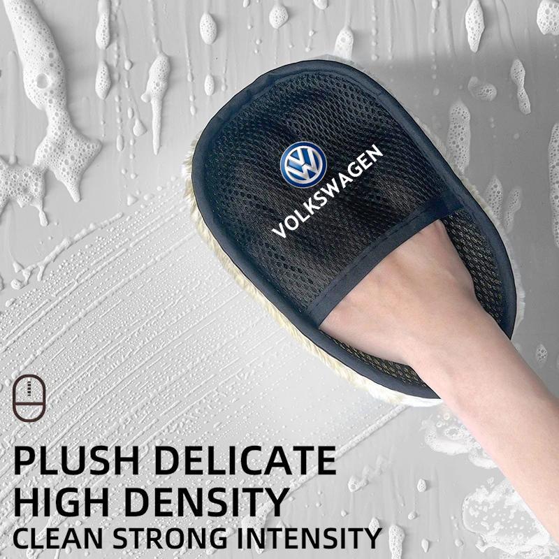 

For VW Volkswagen Jetta MK5 Golf Car Wash Glove Wool Soft Polish Cleaning Brush Tools For GTI Volkswagen Tayron Teramont Viloran