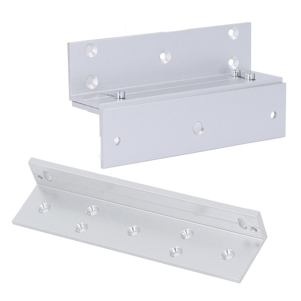 Electric Magnetic Lock Z L Bracket 180KG Holding Force 168mm Aluminum Alloy Electromagnetic Lock Bracket Set for Inward