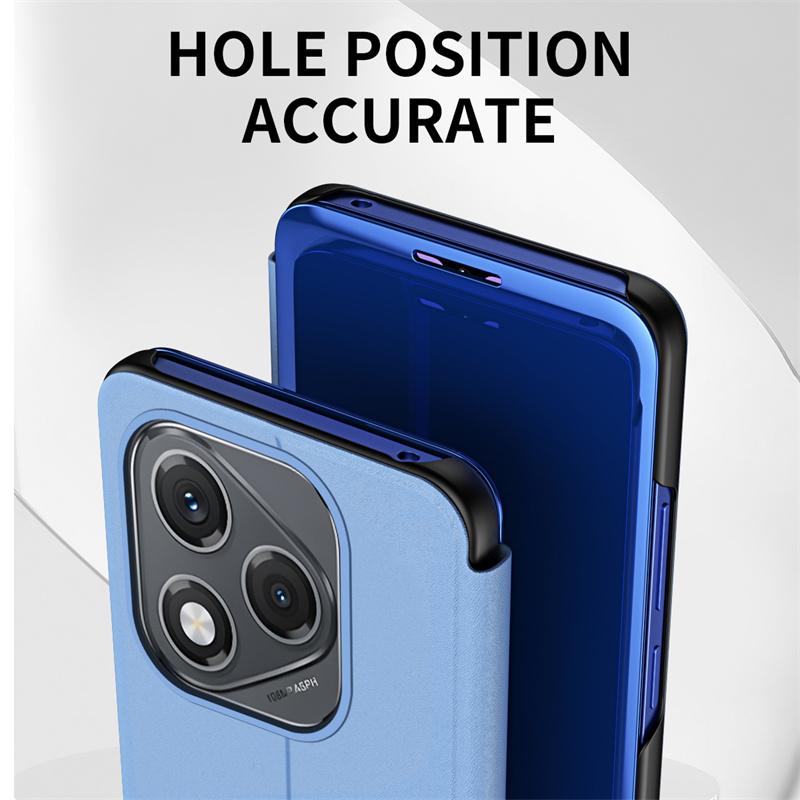 Custodia a libro con supporto in pelle a specchio per Honor Magic 7 Lite 6Lite 5 Lite Honor X9a X9b X9c Cover protettiva rigida in PC per Magic6 Lite 5Lite
