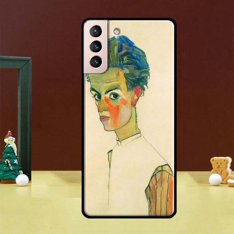 Egon Schiele Phone Case For Samsung Galaxy S24 Ultra S20 S21 S22 S23 S25 Ultra S24 FE S9 S10 Plus Cover