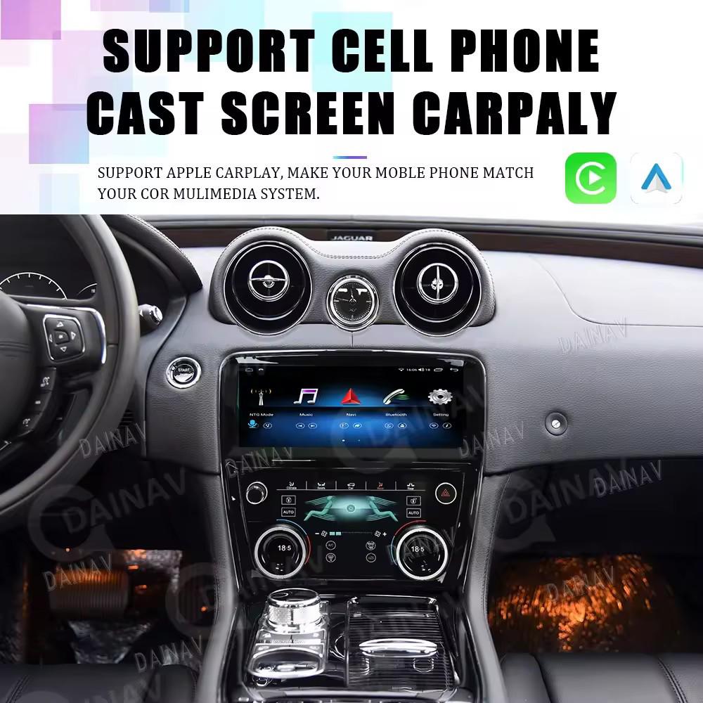 Compatible with 11-18 Jaguar XJ/XJL: Upgraded Smart Android Navigation, 10.25" Octa-Core, Wireless CarPlay.