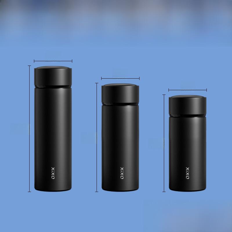 Έξυπνο Θερμός με Ένδειξη Θερμοκρασίας - Μεγάλης Χωρητικότητας, Ανοξείδωτο Ατσάλι 304, Διαχωρισμός Τσαγιού & Νερού, Κούπα Δώρου με Δυνατότητα Χάραξης