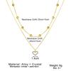 Women's Love Double-layer Clavicle Necklace, Minimalist Ins Style, Unique Influencer Trending Neck Chain