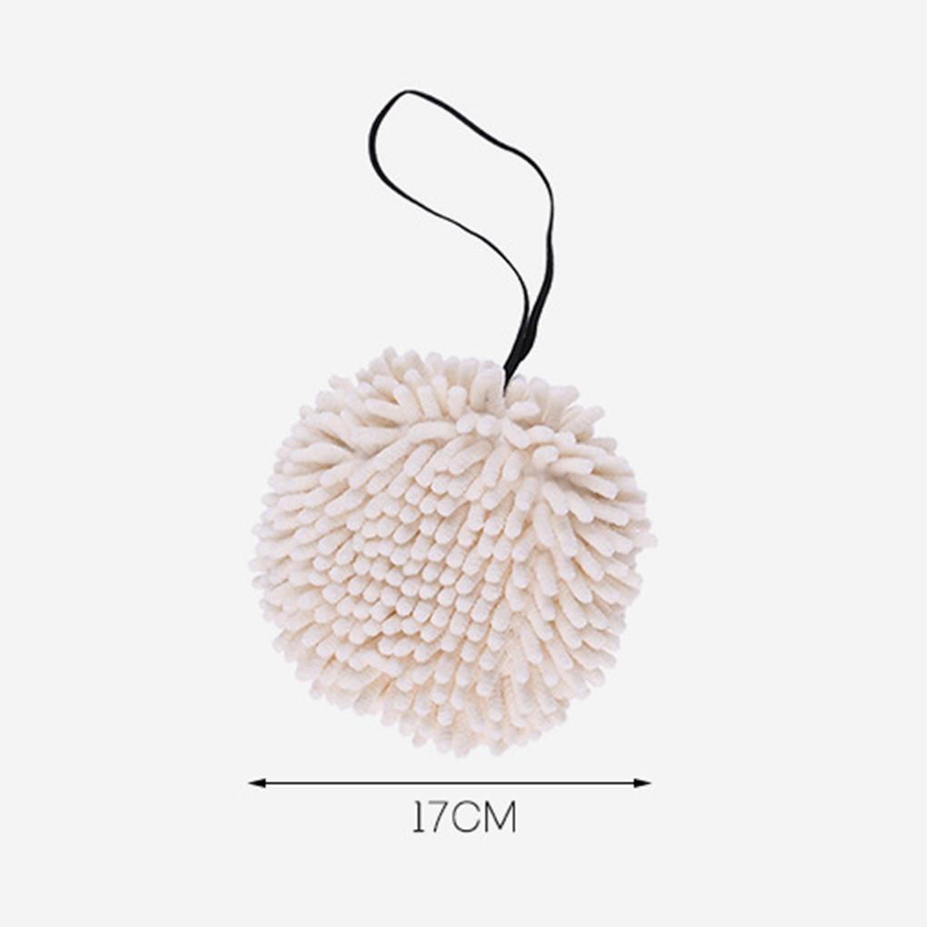 Hanging Chenille Hand Drying Ball Absorbent Water Fast Drying Hand Towel Home Washroom Accessories