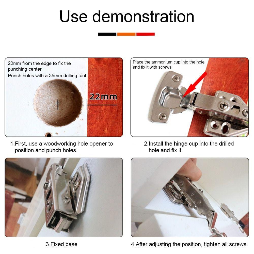 35mm Hole Opener Alloy Jig Drill Bits Portable Punch Tool  Woodworking