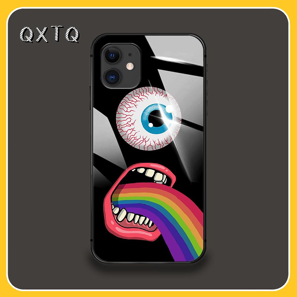 Artistic Fashion Eyes Case Mobile Cases & Covers Glass Cell Phone Case For IPhone Xiaomi Redmi Samsung Galaxy Note S 12 13 14 15 21 22 5G Pro Max Plus