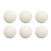 6Pcs Wool Drying Balls Reusable Skin Friendly Static Reduction Time Saving Fabric Softener Ball for