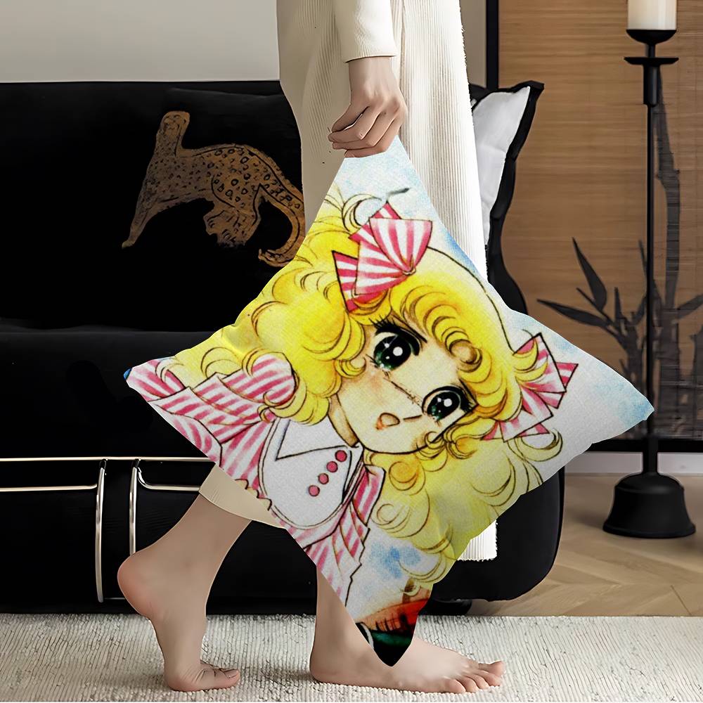 Japanese C-Candy Candy Office Cushion Pillowcase Car Cushion Cover45X45Cm Lumbar Pillowcase Sofa Pillowcover