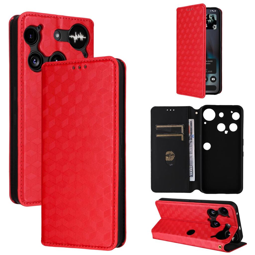 Flip Cover für Nothing Phone 3 PU-Leder Ganzkörperschutz [RFID-Blockierung] Handyhüllen Brieftaschen-Cover