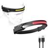 Led Cob Headlamp Usb Headlight Silicone Material Light Outdoor Camping Lamp