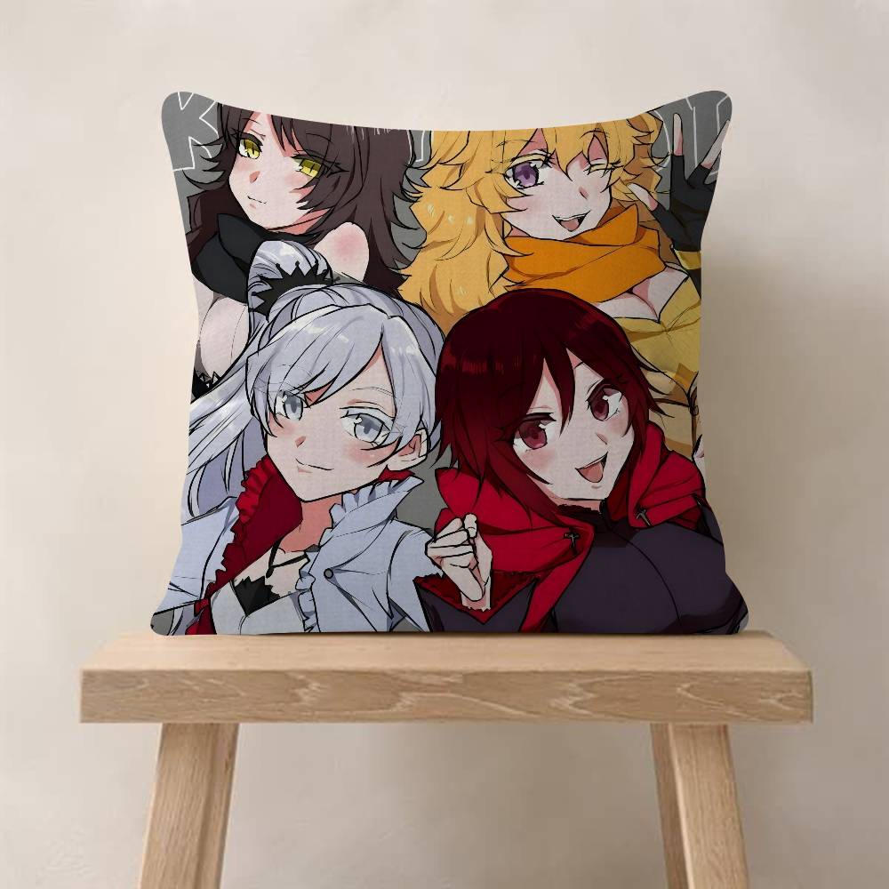 Web A-Animation R-RWBY Personalized Pillow Cover Kids Bedroom Wild Party Decor Pillowcase Kid Birthday Shower Gift