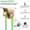 Stainless Steel V-shaped Pulley, Heavy Duty Rigid Caster For Inverted Track Slid Gate Roller Wheel Bearing Roller