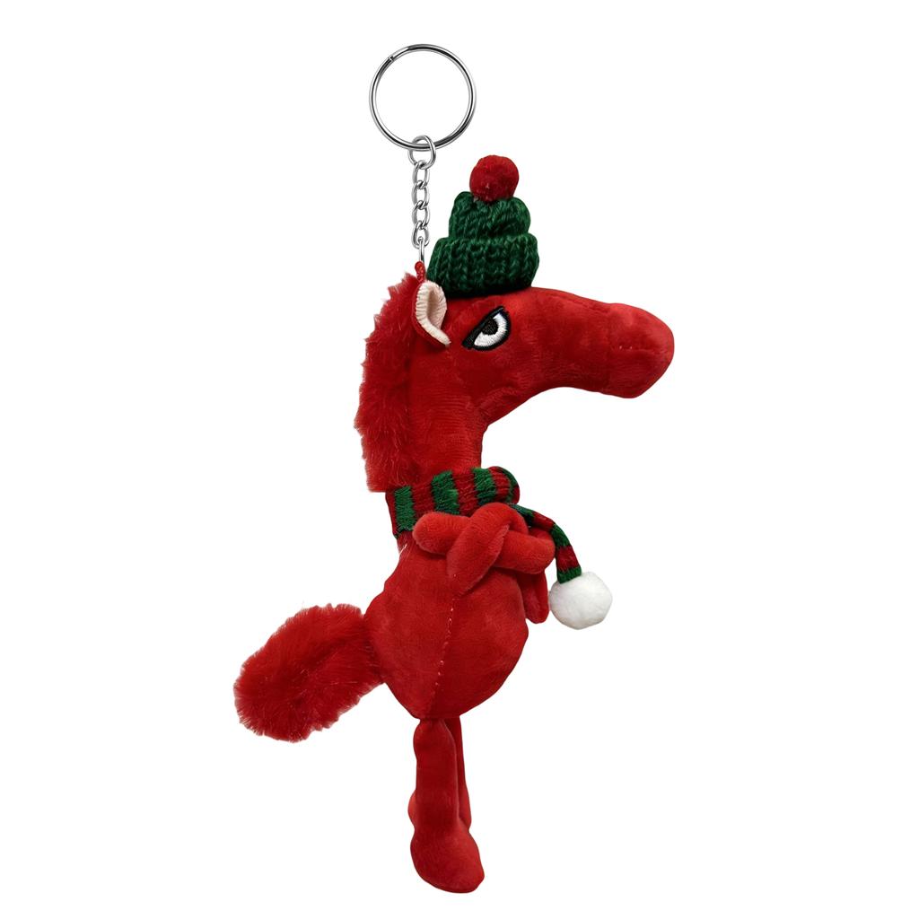 2026 Year of Horse Plush Keychain Lucky Mascot Lovely Arrogance Pony Pendant New Year Party Gift for Purse Backpack Bag Key Ring