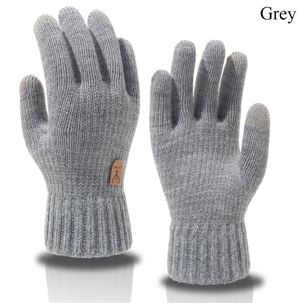 Wool Warm Gloves Thick All Finger Gloves High Quality Mittens  Autumn Winter