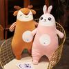 Kawaii Animals Plush Pillow Cuddly Squishy Lion Deer Shark Rabbit Animal Soft Plushie Gift
