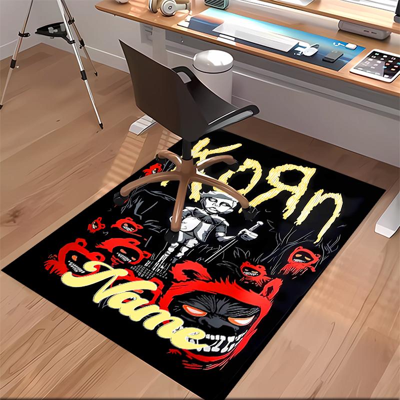 Custom personalization Korn rock band Print Area Rug - Soft, Washable Non-Slip Indoor Mat,Living Room,Home&Office Decorative Rug