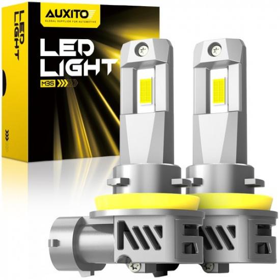 AUXITO H11 H8 H9 Headlight Bulbs LED Kit Low Beam Super Bright 6500K White NEW