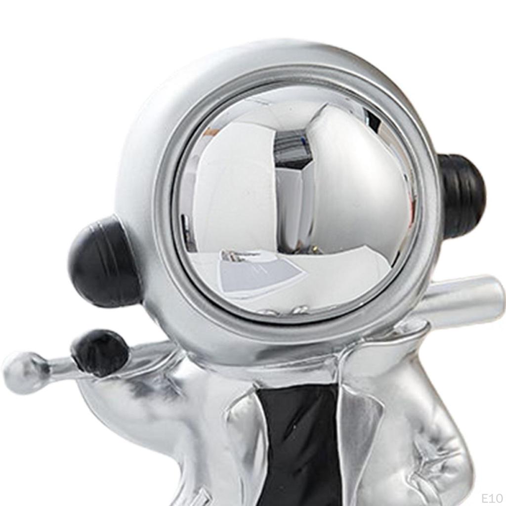 Kreative Astronauten-Statue Spaceman-Figuren Harzmaterial Kunsthandwerk für Zuhause Schreibtisch Veranda Büro