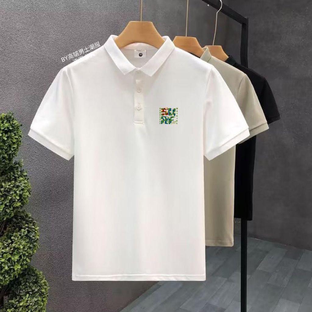 Men's Collared Polo Shirt Summer Trendy Handsome Short Sleeve Business Versatile Paul T-Shirt