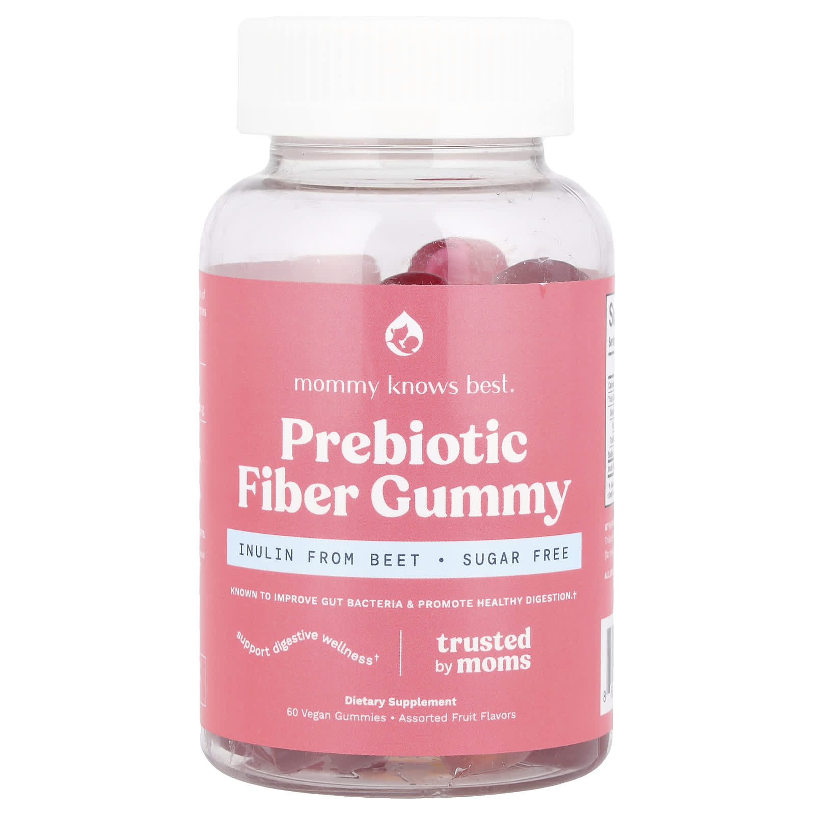 

Prebiotic Fiber Gummy, Assorted Fruit, 60 Vegan Gummies