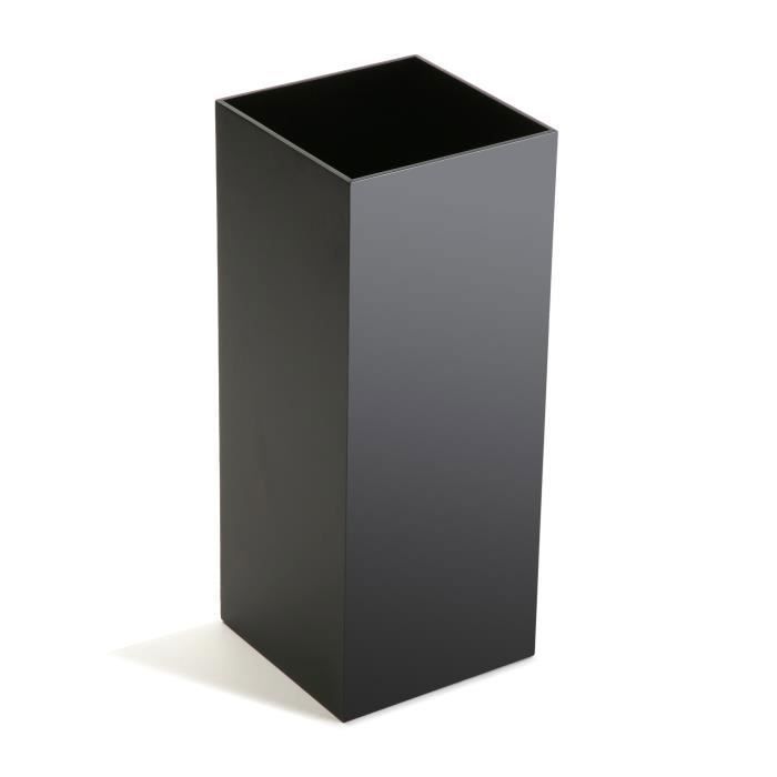 Porte-parapluie - VERSA - Budapest - Bois MDF - Noir - 48,5 X 22 X 22 Cm