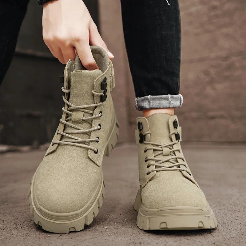 Men Boots  New Winter Slippers Warm Men Shoes Waterproof Non-Slip Plush Sneakers Male Tenis Shoes Boots Men Sneakers Winter