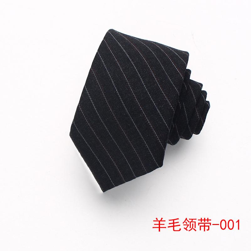 Wool Tie Men'S Striped Plaid Casual Tie Best Man Suit Shirt Accessories Tie