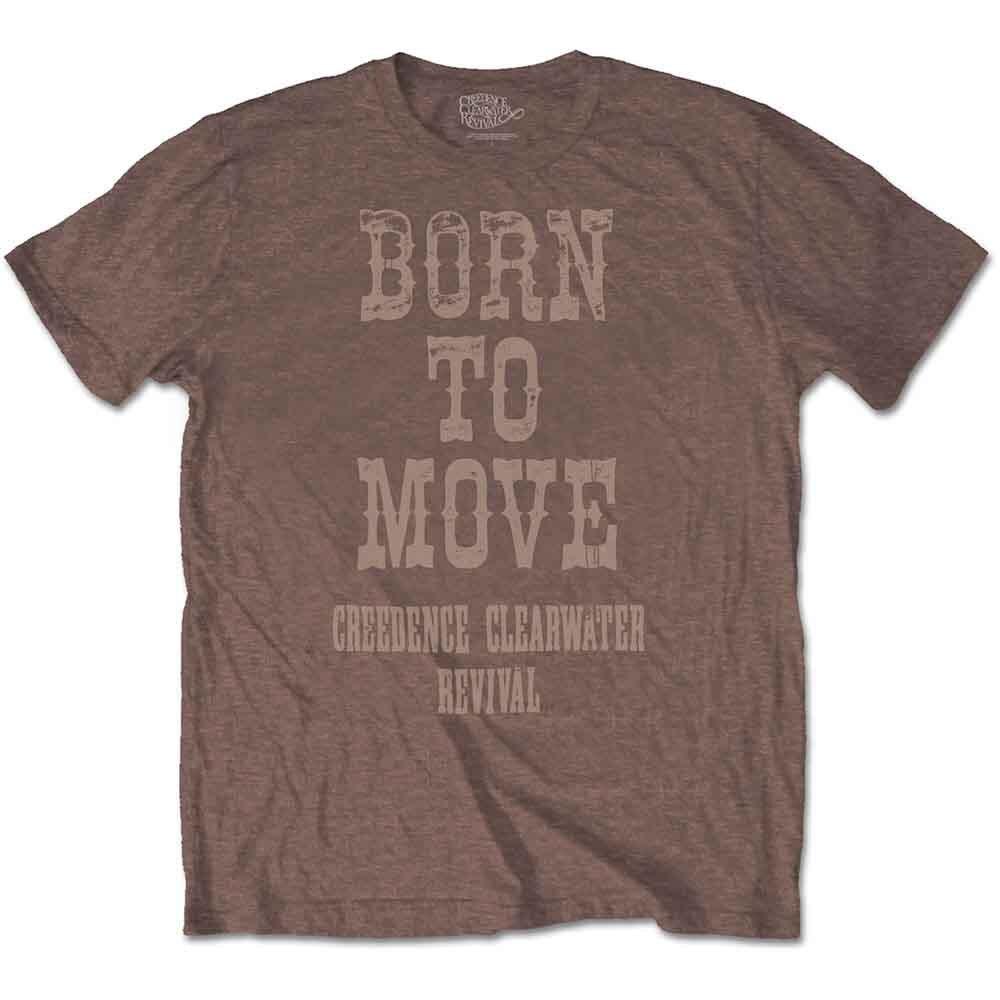 

Creedence Clearwater Revival Born To Move T-Shirt Brown New L