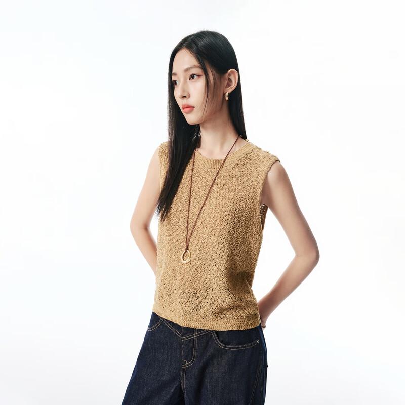 PEACEBIRD Women's Textured Knit Vest