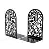 2pcs Swallows and Flowers Bookends Iron Book Support Exquisite Desktop Book Holder  Office Supplies