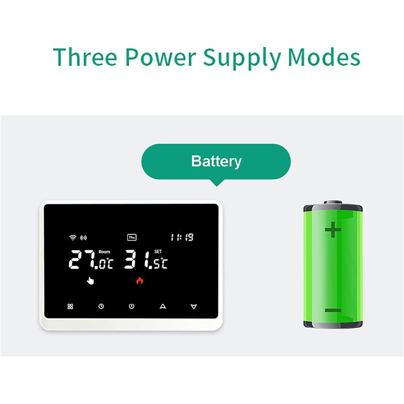 Tuya Wifi Wireless Thermostat Battery Heating Thermostat For Electric & Water & Gas Floor Boiler Temperature Controller Alexa