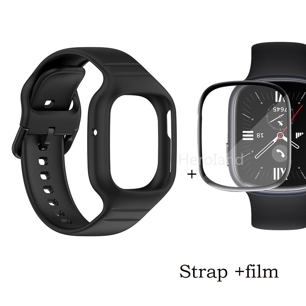 Sportovní silikonový řemínek k hodinkám pro Huawei Honor Watch 4 řemínek Smarwatch náramek pro Honor Watch4 příslušenství 2 v 1 řemínek