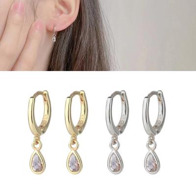 Multifuntional Water Drop Earrings Party Accessories Trendy Ear Studs Fashion Earrings Alloy Texture for Various Outfits